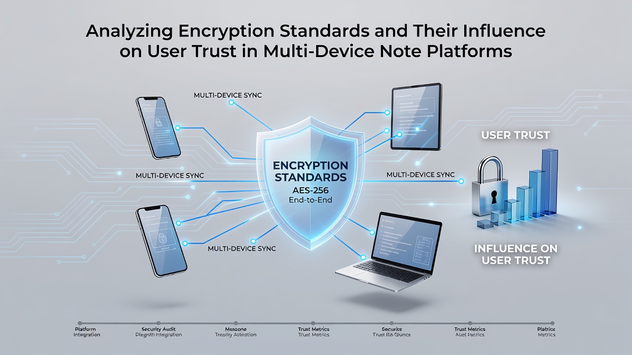Analyzing Encryption Standards and Their Influence on User Trust in Multi-Device Note Platforms