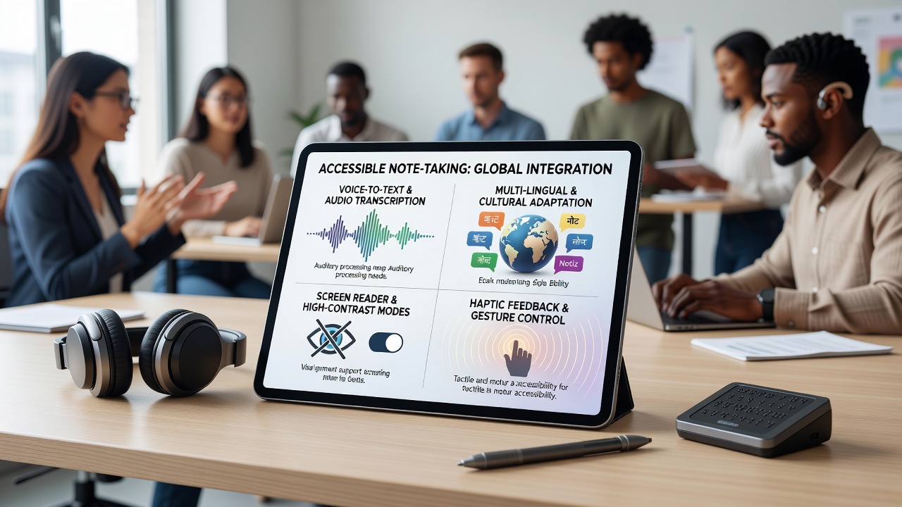 How Note-Taking Platforms Integrate Accessibility Features for Diverse User Needs in Global Markets